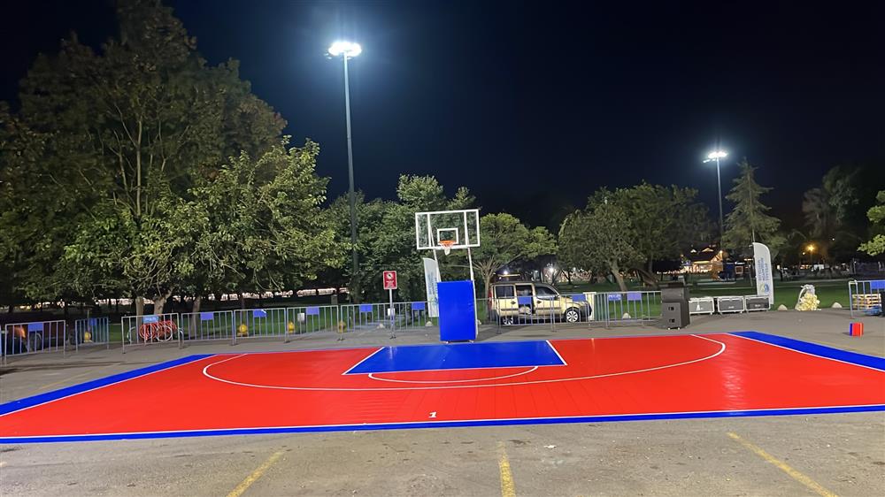 Sakarya Belediyesi 3x3 Street Ball Modüler Zemin ve Seyyar Pota Kurulumu