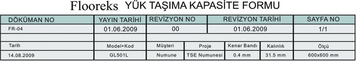 LAL-502 Laminat Yüzey Yükseltilmiş Döşeme Sistemi