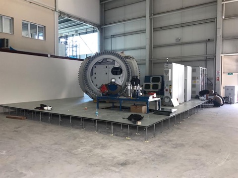 Nordex Enerji A.Ş. Serbest Platform Yükseltilmiş Döşeme Sistemleri Uygulaması