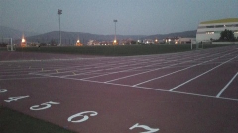 Sıtkı Koçman Muğla Üniversitesi Atletizm Pisti Saha Çizgileri