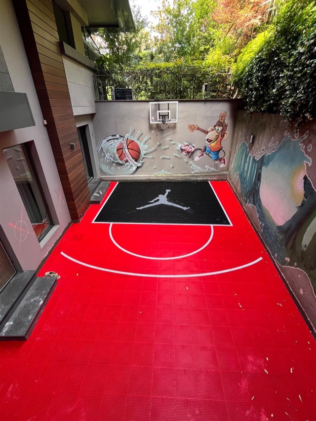 Modüler 3x3 Basketbol Zemin Kaplama