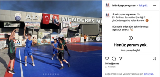 Bursa Mustafa Kemalpaşa Belediyesi Modüler Kompozit Basketbol Saha Zemin Kaplaması