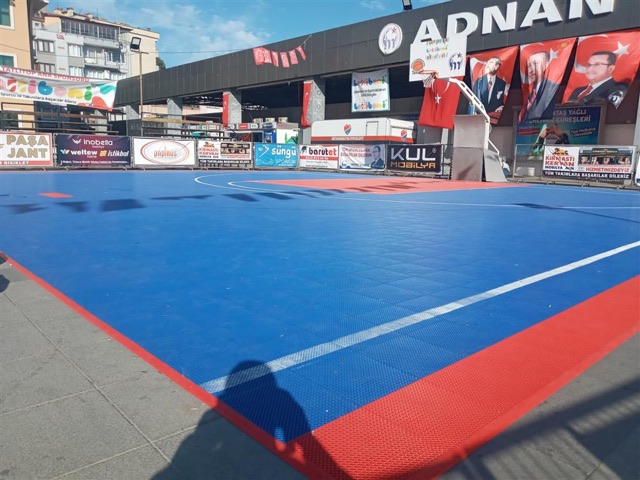 Bursa Mustafa Kemalpaşa Belediyesi Modüler Basketbol Saha Zemin Kaplama Üretim Ve Uygulama 11