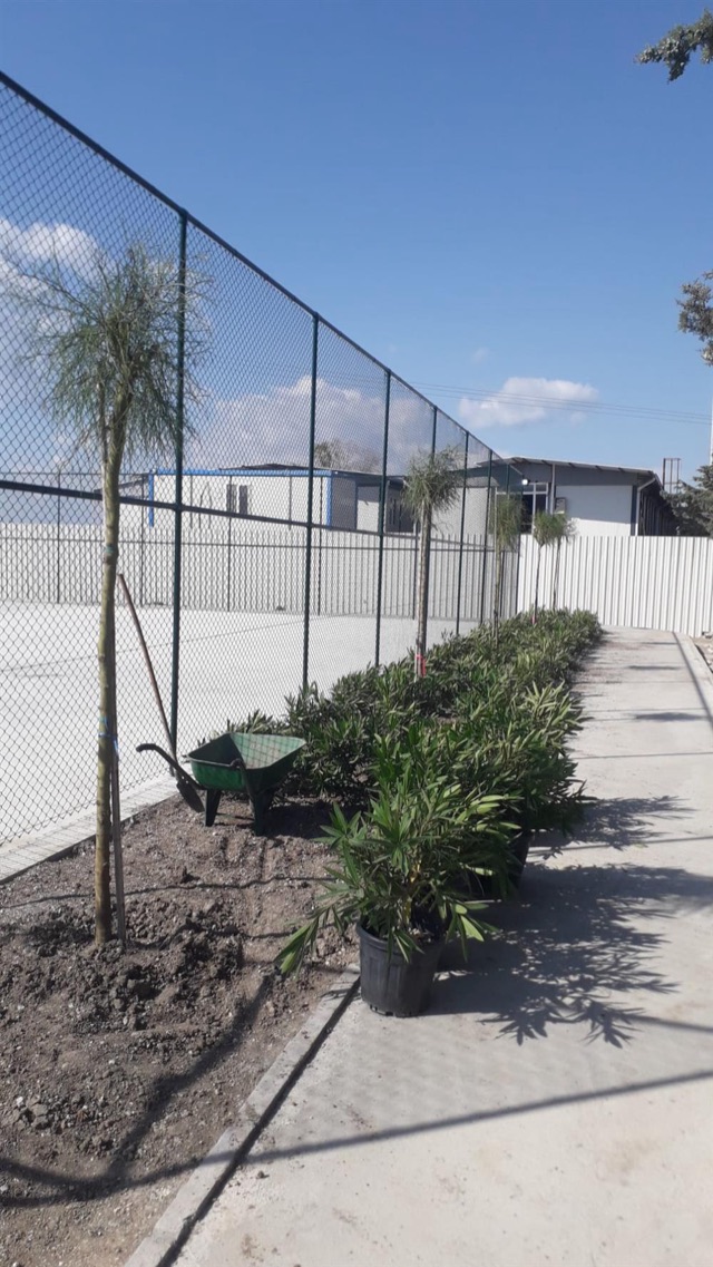 Folkart Terra Basketbol Sahası Klempli Çevre Çiti Ve Pvc Kaplı Orgü Teli