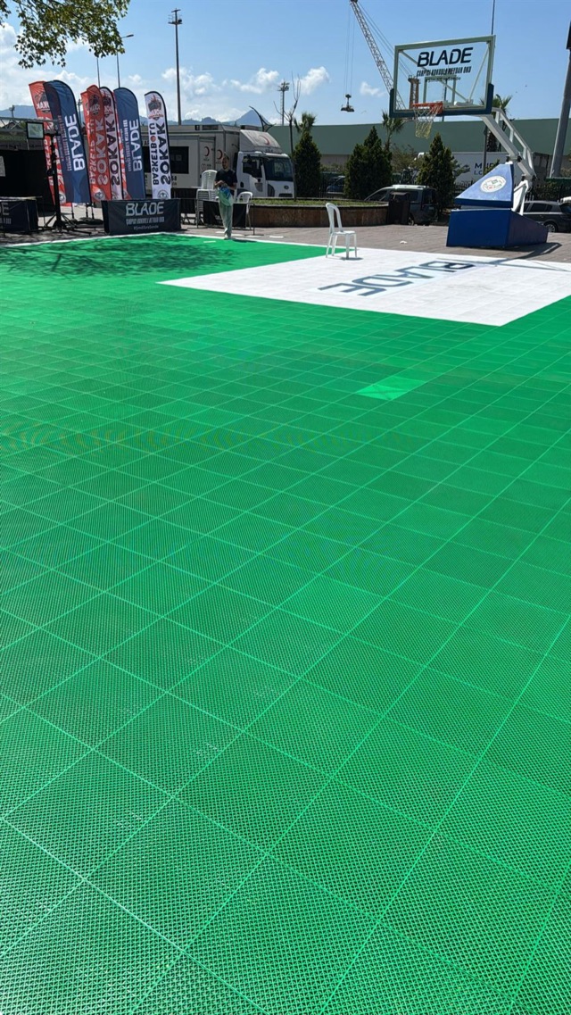 Giresun Belediyesi 3 x 3 Basketbol Turnuvası Modüler Zemin Kaplamaları. Krom Yapı
