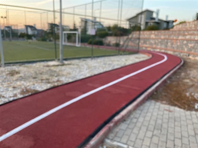 Tartan Kauçuk Dökme Epdm Koşu Yolu Tamiratı 06