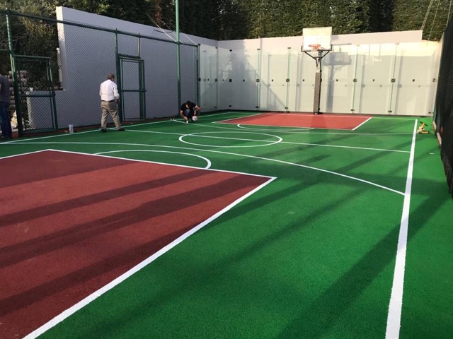 15 mm Dökme Epdm Kauçuk Basketbol Saha Zemin Kaplama