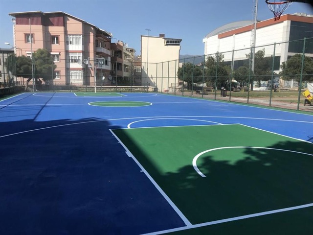Akrilik Spor Saha Zemini Kaplaması Kemalpaşa İZMİR