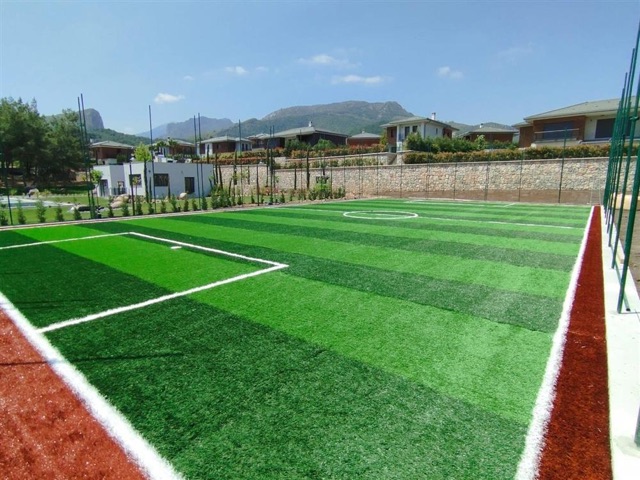 Nif Erbek Villaları Fifa Onaylı 55mm Sentetik Çim Halı Uygulama 08