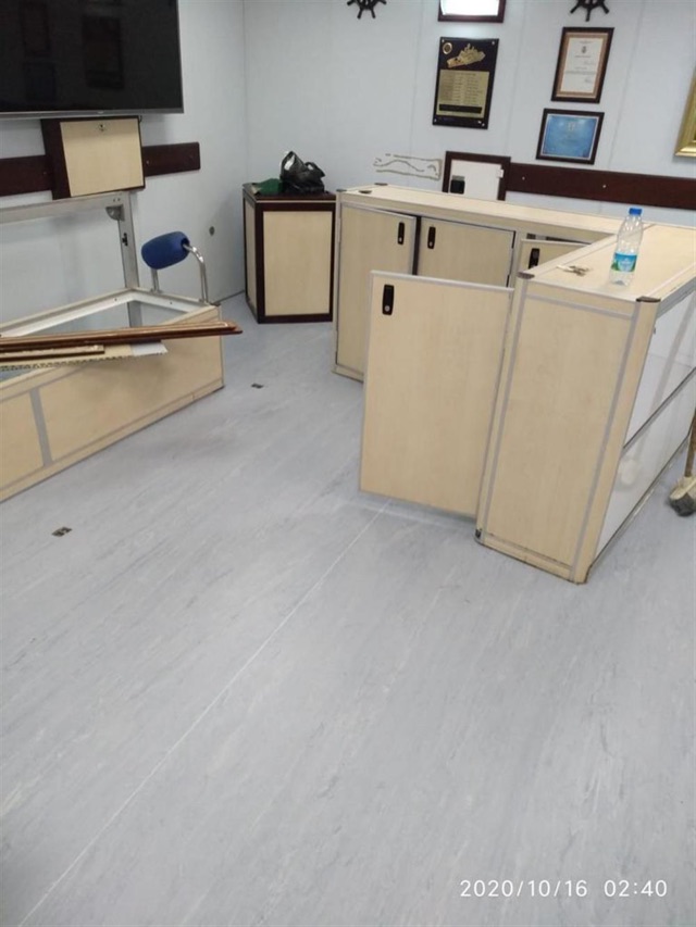 TCSG 703 Umut Gemisi Homojen Pvc Zemin Kaplama İşlerimiz Tamamlanmıştır.