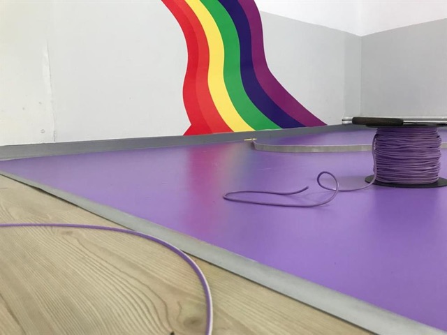 Tek Renk Pvc Yer Döşeme Uygulamaları